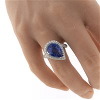 Anello Fanton Gioielli Donna ANELLI ZAFFIRO in Oro bianco Zaffiro 6.99 Ct F40047058 - F40047058